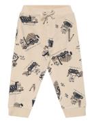 Nmmvimo Nreg Aop Swe Pant Bru Bottoms Sweatpants Beige Name It