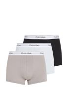 Trunk 3Pk Boksershorts Grey Calvin Klein