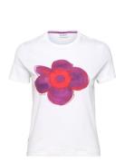 Droppi Tops T-shirts & Tops Short-sleeved White Desigual