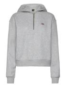 Oakport 1/4 Zip Hoodie W Tops Sweat-shirts & Hoodies Hoodies Grey Dick...