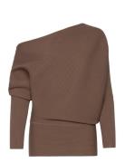 Lorna Tops Knitwear Jumpers Brown Reiss