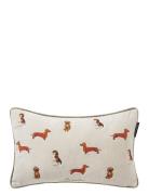 Dogs Organic Cotton Velvet 50X30 Pillow Home Textiles Cushions & Blank...