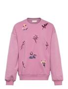 Sweatshirt Ls Tops Sweat-shirts & Hoodies Sweat-shirts Pink Minymo