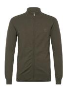 Inancona Full Zip Tops Knitwear Full Zip Jumpers Green INDICODE