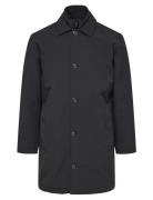 Slhnew Alvin Mac Coat Noos Trench Coat Kåpe Black Selected Homme