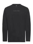 L/S Crew Neck Tops T-shirts Long-sleeved Black Calvin Klein