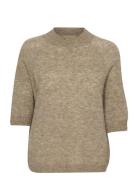 Cufiju Cacheia Ss Pullover Tops Knitwear Jumpers Beige Culture