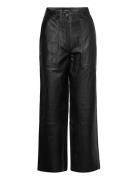 Presley Pant Bottoms Trousers Leather Leggings-Bukser Black Deadwood