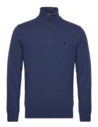 Wool Quarter-Zip Sweater Tops Knitwear Half Zip Jumpers Navy Polo Ralp...