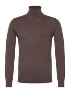 Bs Saturn Regular Fit Knitwear Tops Knitwear Turtlenecks Brown Bruun &...