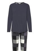 Bamboo Long Sleeve Pyjamas Pyjamas Navy Lady Avenue