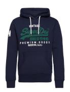 Vl Hood Tops Sweat-shirts & Hoodies Hoodies Blue Superdry