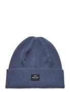 Wool Ask Beanie Accessories Headwear Beanies Blue Mads Nørgaard