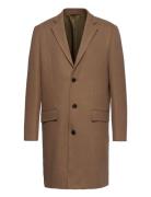 Recycled Wool Coat Ullfrakk Frakk Brown Lindbergh