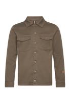 Mmgdoyle Rich Overshirt Tops Overshirts Khaki Green Mos Mosh Gallery