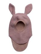 Balaclava Ears Wool Accessories Headwear Balaclava Pink Huttelihut