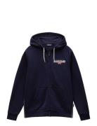 Aylmer Winter Full-Zip Hoodie Tops Sweat-shirts & Hoodies Hoodies Navy...