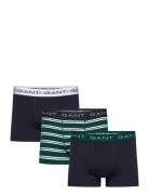 Stripe Trunk 3-Pack Boksershorts Navy GANT