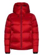 W Cloud Down Hood Sport Jackets Padded Jacket Red Sail Racing