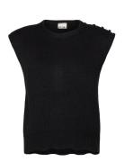 Ihpovoke Wa3 Vests Knitted Vests Black ICHI