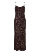 Gertrude Sequin Maxi Dress Knelang Kjole Brown Twist & Tango