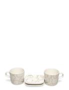 Piirto Unikko 2X Cup+2X Plate Home Tableware Plates Small Plates Gold ...