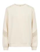 Sc-Banu Tops Sweat-shirts & Hoodies Sweat-shirts Cream Soyaconcept