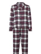 Pj Flannel Twill Check Pyjamas Red Hunkemöller