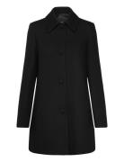 Straight-Fit Coat With Buttons Ullfrakk Frakk Black Mango