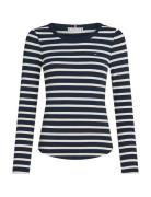 Slim 5X2 Rib O-Nk Ls Tops Knitwear Jumpers Navy Tommy Hilfiger