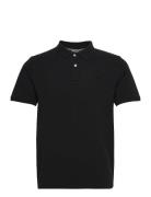 Polo Tee S/S Tops Polos Short-sleeved Black Lindbergh