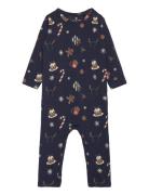 Tnsholiday L_S Jumpsuit Langermet Bodysuit Navy The New