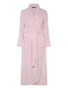 Lrl L/S Shawl Collar Long Robe Morgenkåpe Pink Lauren Ralph Lauren Hom...