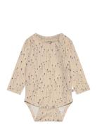 Body L/S Printed Bodies Long-sleeved Beige Petit Piao