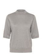 Crshimra Knit Blouse Tops Knitwear Jumpers Grey Cream