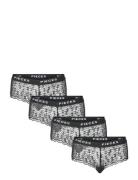 Pclogo Lace Hipster 4-Pack Truse Brief Truse Black Pieces