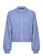 Melissa Knit Bomber Jacket Tops Knitwear Cardigans Blue French Connect...