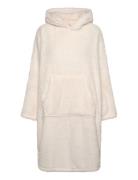 Snuggle Fleece Lounge Dress Morgenkåpe White Hunkemöller