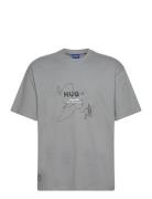 Nabion Tops T-shirts Short-sleeved Grey HUGO BLUE