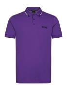 Paddy Pro Sport Polos Short-sleeved Purple BOSS