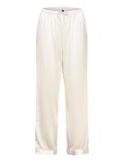 Satin Trousers Pyjamasbukser Pysjbukser White Hunkemöller