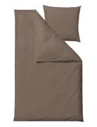 Bed Linen 140X220 Crisp Taupe Home Textiles Bedtextiles Bed Sets Brown...