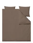 Bed Linen 200X220 Crisp Taupe Home Textiles Bedtextiles Bed Sets Brown...