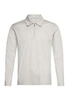 Laron Ls Tops Polos Long-sleeved Grey Tiger Of Sweden