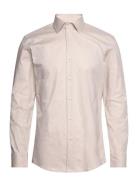 H-Hank-Kent-C1-214 Tops Shirts Business Beige BOSS