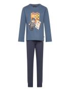 Lwaris 710 - Pyjamas Pyjamas Sett Blue LEGO Kidswear