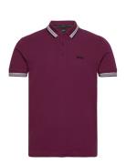 Paddy Sport Polos Short-sleeved Burgundy BOSS