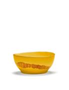 Bowl S Yellow-Stripes Red Feast By Ottolenghi Set/4 Home Tableware Bow...