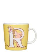 Moomin Mug 0,4L Abc R Home Meal Time Cups & Mugs Cups Yellow Arabia