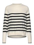 Cashmere Blend Raglan Sweater Tops Knitwear Jumpers Cream Lexington Cl...